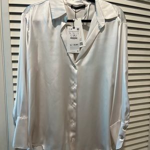 Zara Cream Blouse NWT